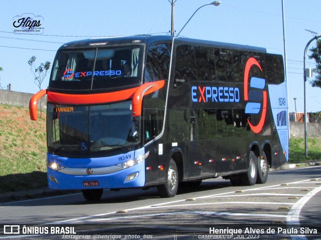 Expresso Transporte e Turismo Ltda. 18249 na cidade de Campinas, São Paulo, Brasil, por Henrique Alves de Paula Silva. ID da foto: 11290262.