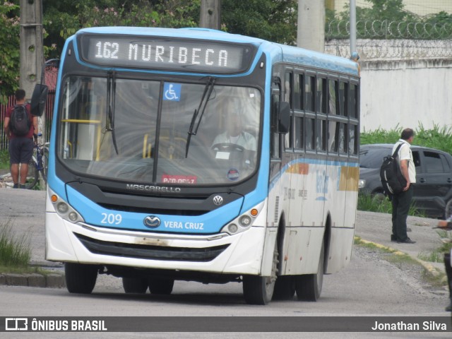 Expresso Vera Cruz 209 na cidade de Jaboatão dos Guararapes, Pernambuco, Brasil, por Jonathan Silva. ID da foto: 11246010.