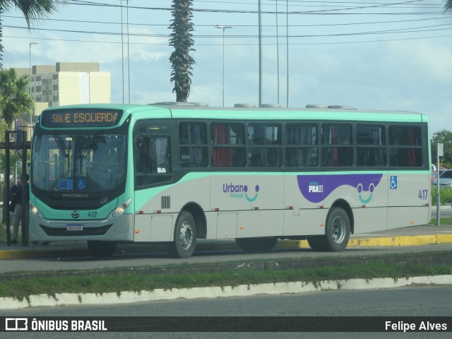 Laranjal Transportes 417 na cidade de Pelotas, Rio Grande do Sul, Brasil, por Felipe Alves. ID da foto: 11248234.