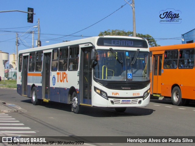 TUPi Transportes Urbanos Piracicaba 8539 na cidade de Piracicaba, São Paulo, Brasil, por Henrique Alves de Paula Silva. ID da foto: 11247170.