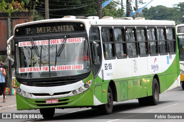 Belém Rio Transportes BD-109 na cidade de Belém, Pará, Brasil, por Fabio Soares. Número da foto: #11247709.