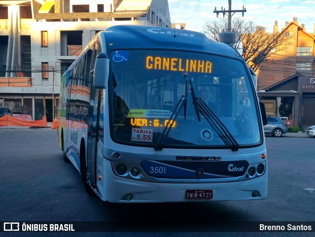 Citral Transporte e Turismo 3501 na cidade de Gramado, Rio Grande do Sul, Brasil, por Brenno Santos. ID da foto: 11247585.