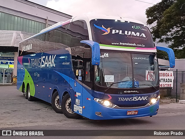 Trans Isaak Turismo 1510 na cidade de São José dos Campos, São Paulo, Brasil, por Robson Prado. Número da foto: #11248244.