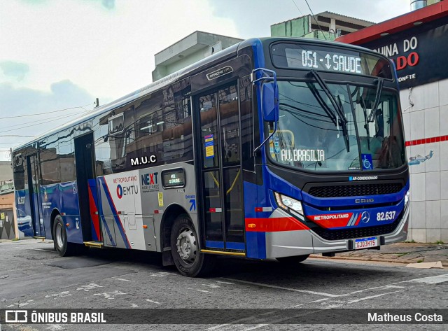Next Mobilidade - ABC Sistema de Transporte 82.637 na cidade de São Bernardo do Campo, São Paulo, Brasil, por Matheus Costa. Número da foto: #11245554.