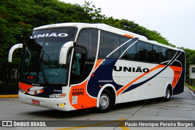 Expresso União 10109 na cidade de São Paulo, São Paulo, Brasil, por Paulo Henrique Pereira Borges. ID da foto: 11247956.