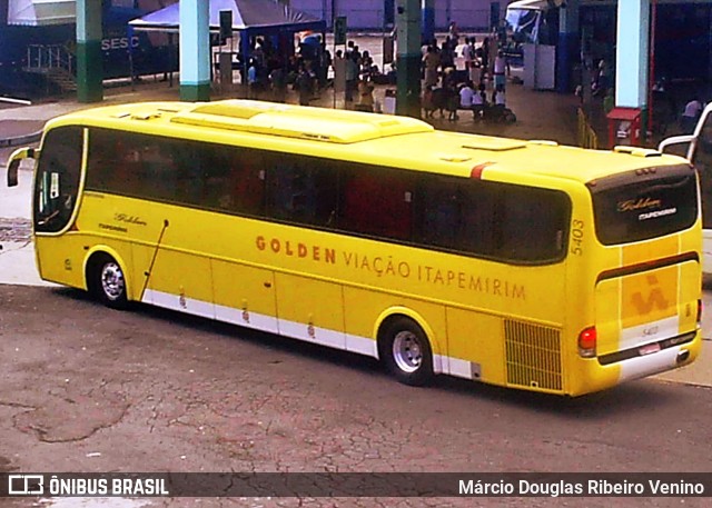 Viação Itapemirim 5403 na cidade de Rio de Janeiro, Rio de Janeiro, Brasil, por Márcio Douglas Ribeiro Venino. ID da foto: 11248384.