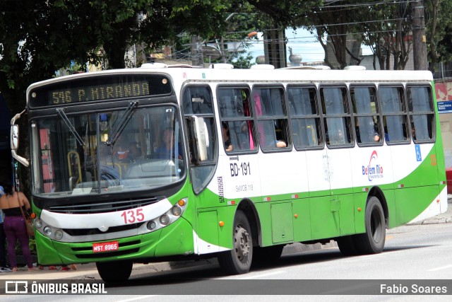 Belém Rio Transportes BD-191 na cidade de Belém, Pará, Brasil, por Fabio Soares. ID da foto: 11247728.