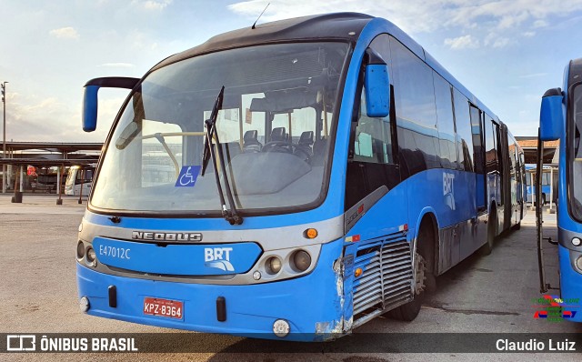 Mobi Rio E47012C na cidade de Rio de Janeiro, Rio de Janeiro, Brasil, por Claudio Luiz. Número da foto: #11247014.