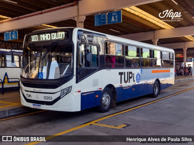TUPi Transportes Urbanos Piracicaba 12203 na cidade de Piracicaba, São Paulo, Brasil, por Henrique Alves de Paula Silva. Número da foto: #11247132.