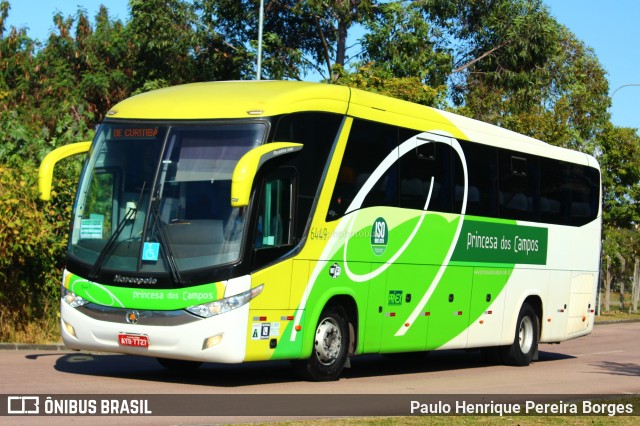 Expresso Princesa dos Campos 6449 na cidade de Curitiba, Paraná, Brasil, por Paulo Henrique Pereira Borges. ID da foto: 11291780.