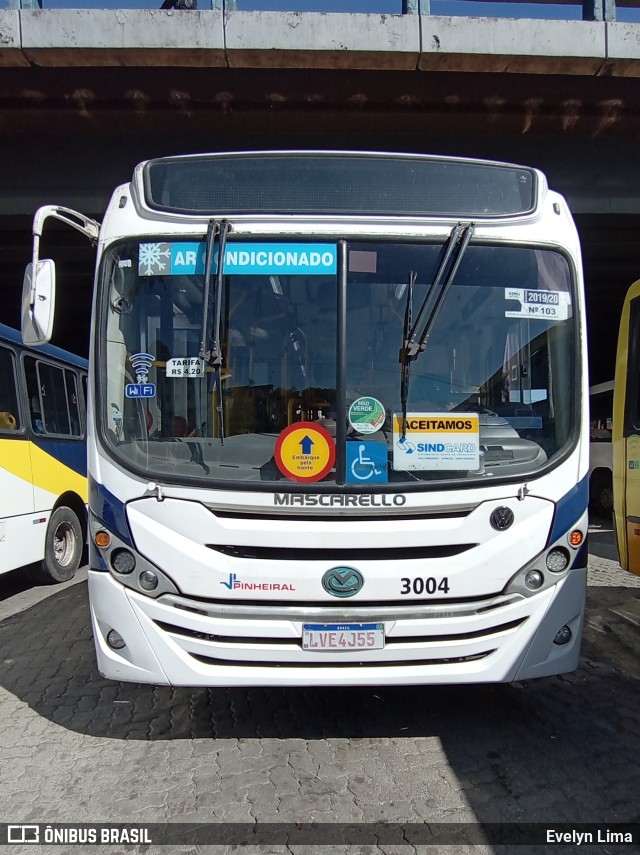 Viação Pinheiral 3004 na cidade de Volta Redonda, Rio de Janeiro, Brasil, por Evelyn Lima. Número da foto: #11291420.