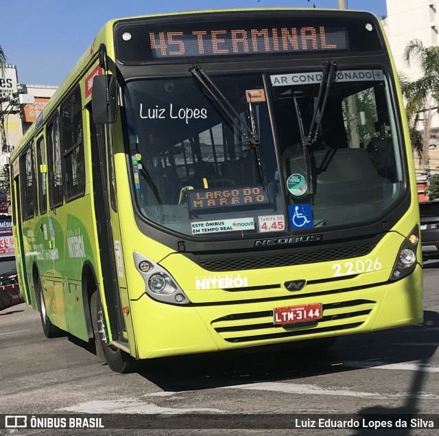 Santo Antônio Transportes Niterói 2.2.026 na cidade de Niterói, Rio de Janeiro, Brasil, por Luiz Eduardo Lopes da Silva. ID da foto: 11291074.