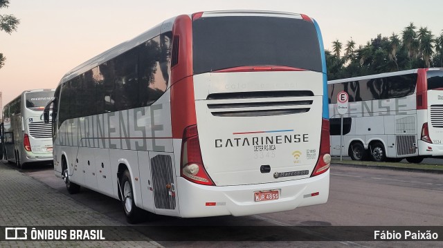 Auto Viação Catarinense 3345 na cidade de Curitiba, Paraná, Brasil, por Fábio Paixão. ID da foto: 11292390.