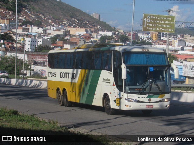 Empresa Gontijo de Transportes 17045 na cidade de Caruaru, Pernambuco, Brasil, por Lenilson da Silva Pessoa. ID da foto: 11293455.