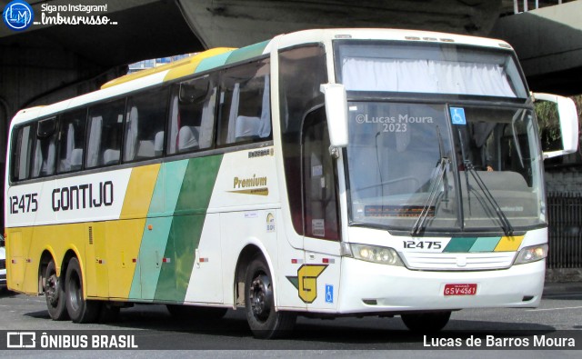 Empresa Gontijo de Transportes 12475 na cidade de Belo Horizonte, Minas Gerais, Brasil, por Lucas de Barros Moura. ID da foto: 11291582.