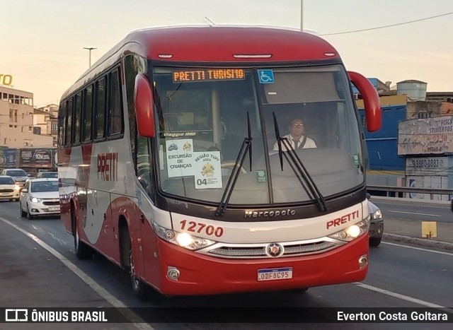 Viação Pretti 12700 na cidade de Cariacica, Espírito Santo, Brasil, por Everton Costa Goltara. Número da foto: #11291285.