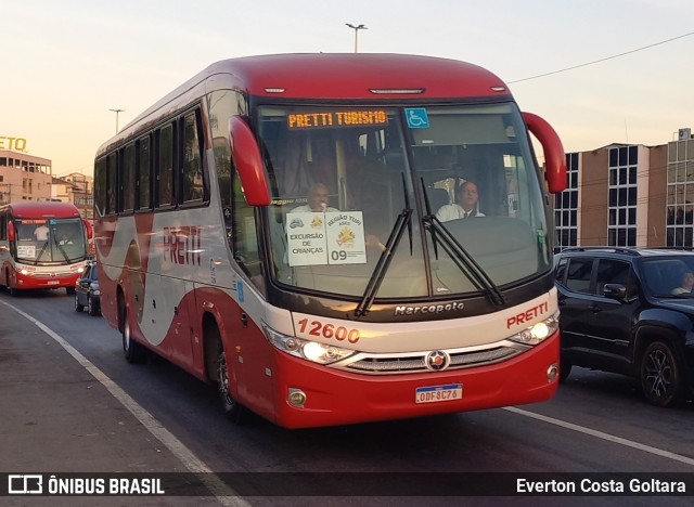 Viação Pretti 12600 na cidade de Cariacica, Espírito Santo, Brasil, por Everton Costa Goltara. Número da foto: #11291276.