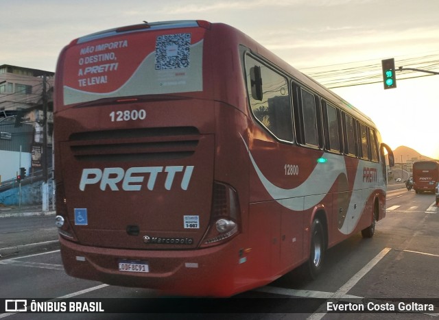 Viação Pretti 12800 na cidade de Cariacica, Espírito Santo, Brasil, por Everton Costa Goltara. ID da foto: 11291297.