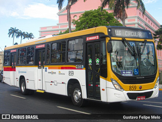 Empresa Metropolitana 859 na cidade de Recife, Pernambuco, Brasil, por Gustavo Felipe Melo. ID da foto: 11291540.