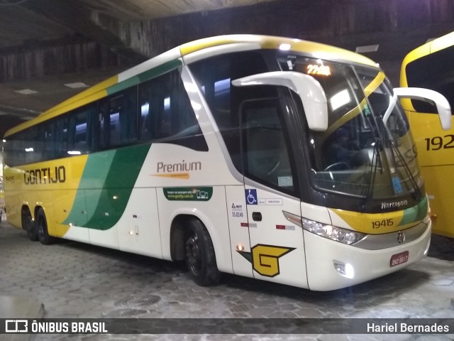 Empresa Gontijo de Transportes 19415 na cidade de Belo Horizonte, Minas Gerais, Brasil, por Hariel Bernades. ID da foto: 11291322.