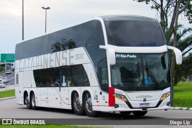 Auto Viação Catarinense 321312 na cidade de Florianópolis, Santa Catarina, Brasil, por Diego Lip. ID da foto: 11291749.