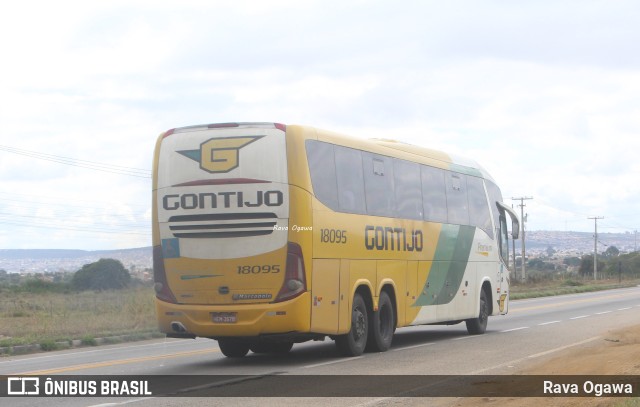 Empresa Gontijo de Transportes 18095 na cidade de Vitória da Conquista, Bahia, Brasil, por Rava Ogawa. ID da foto: 11292059.