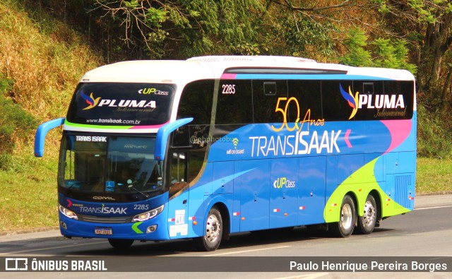 Trans Isaak Turismo 2285 na cidade de Piraí, Rio de Janeiro, Brasil, por Paulo Henrique Pereira Borges. Número da foto: #11291837.