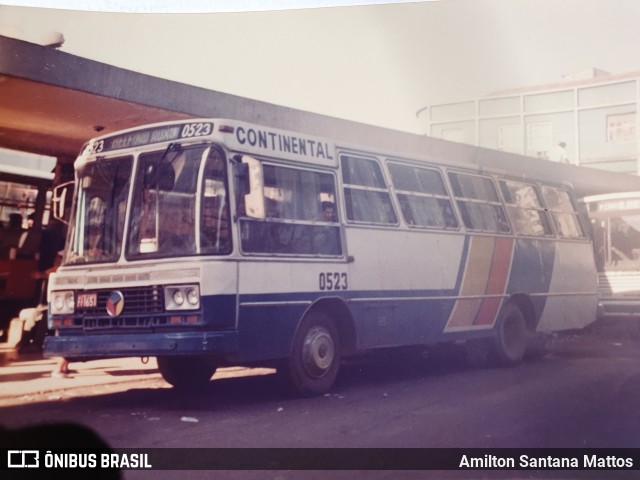 Empresa de Transportes Continental 0523 na cidade de Nova Iguaçu, Rio de Janeiro, Brasil, por Amilton Santana Mattos. ID da foto: 11292921.