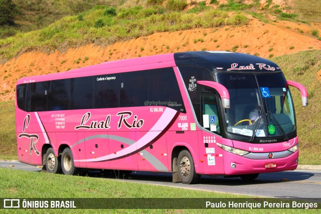 Lual Rio Turismo e Fretamento 7000 na cidade de Aparecida, São Paulo, Brasil, por Paulo Henrique Pereira Borges. Número da foto: #11293716.
