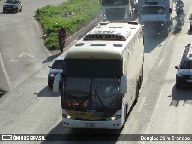 Empresa Gontijo de Transportes 14735 na cidade de Belo Horizonte, Minas Gerais, Brasil, por Douglas Célio Brandao. ID da foto: 11294002.