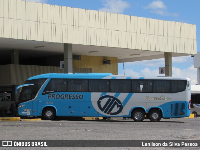 Auto Viação Progresso 6105 na cidade de Caruaru, Pernambuco, Brasil, por Lenilson da Silva Pessoa. Número da foto: #11294839.
