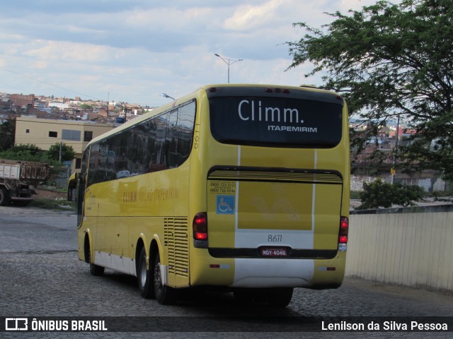 Viação Itapemirim 8611 na cidade de Caruaru, Pernambuco, Brasil, por Lenilson da Silva Pessoa. ID da foto: 11294784.