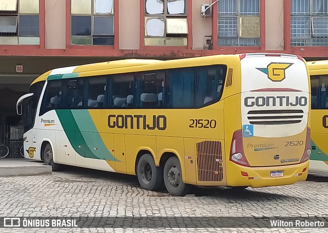 Empresa Gontijo de Transportes 21520 na cidade de Governador Valadares, Minas Gerais, Brasil, por Wilton Roberto. ID da foto: 11295157.