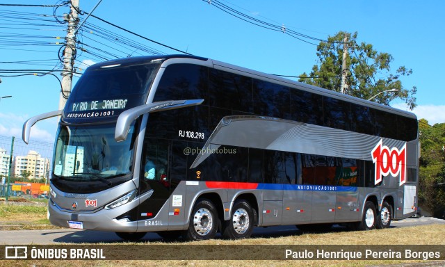 Auto Viação 1001 RJ 108.298 na cidade de Resende, Rio de Janeiro, Brasil, por Paulo Henrique Pereira Borges. Número da foto: #11293712.