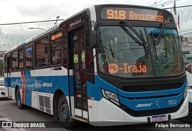 Auto Viação Jabour D86022 na cidade de Rio de Janeiro, Rio de Janeiro, Brasil, por Felipe Bernardo. Número da foto: #11296394.