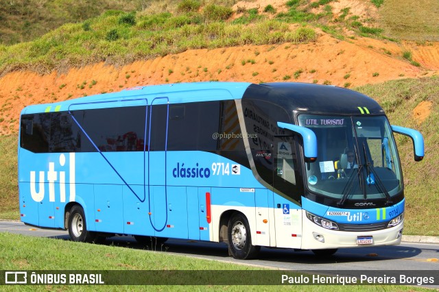 UTIL - União Transporte Interestadual de Luxo 9714 na cidade de Aparecida, São Paulo, Brasil, por Paulo Henrique Pereira Borges. Número da foto: #11295463.