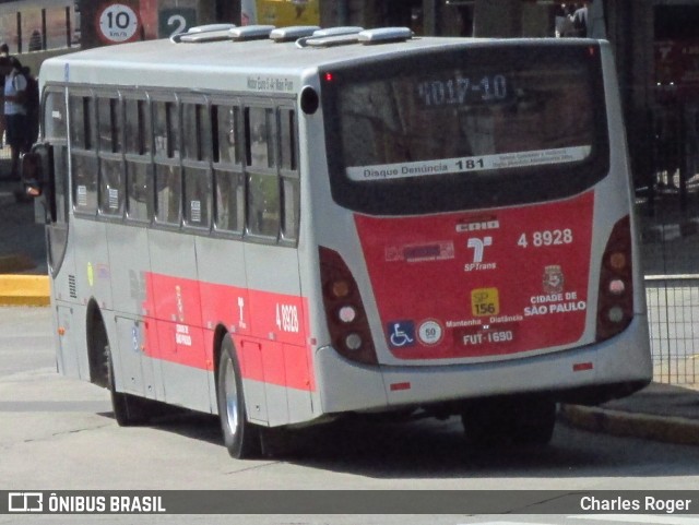 Express Transportes Urbanos Ltda 4 8928 na cidade de São Paulo, São Paulo, Brasil, por Charles Roger. ID da foto: 11295875.