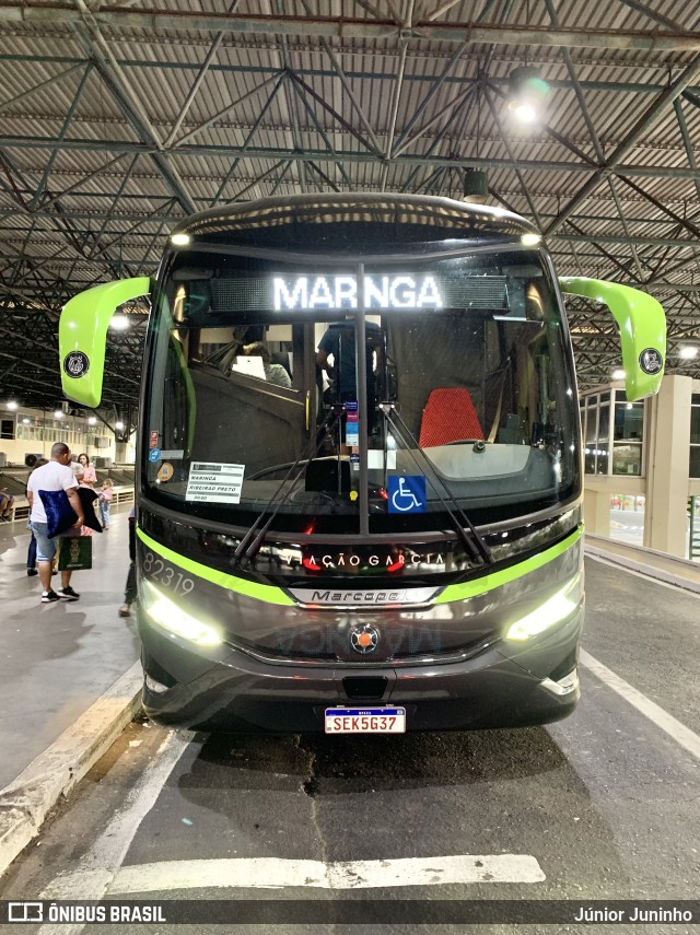 Viação Garcia 82319 na cidade de Bauru, São Paulo, Brasil, por Júnior Juninho. Número da foto: #11297575.