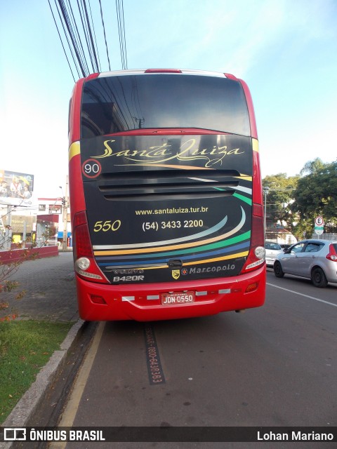 Santa Luiza Turismo 550 na cidade de Curitiba, Paraná, Brasil, por Lohan Mariano. ID da foto: 11296447.