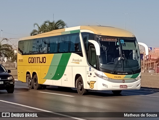Empresa Gontijo de Transportes 19315 na cidade de Valparaíso de Goiás, Goiás, Brasil, por Matheus de Souza. Número da foto: #11296302.
