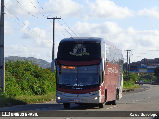 Expresso São Luiz 8040 na cidade de Vitória de Santo Antão, Pernambuco, Brasil, por Kawã Busologo. Número da foto: #11297735.