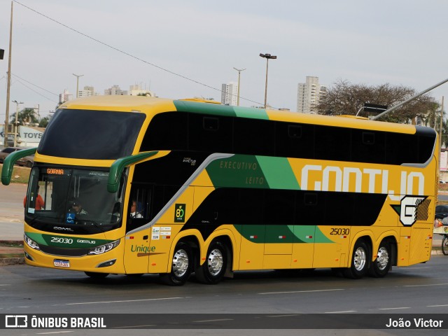 Empresa Gontijo de Transportes 25030 na cidade de Goiânia, Goiás, Brasil, por João Victor. ID da foto: 11296890.