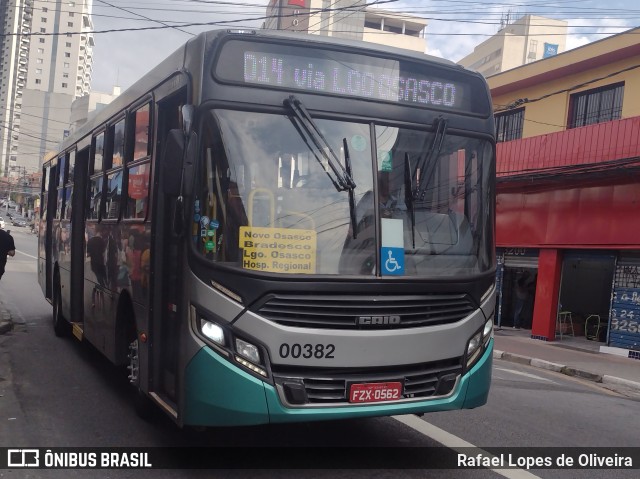 Auto Viação Urubupungá 00382 na cidade de Osasco, São Paulo, Brasil, por Rafael Lopes de Oliveira. ID da foto: 11297496.