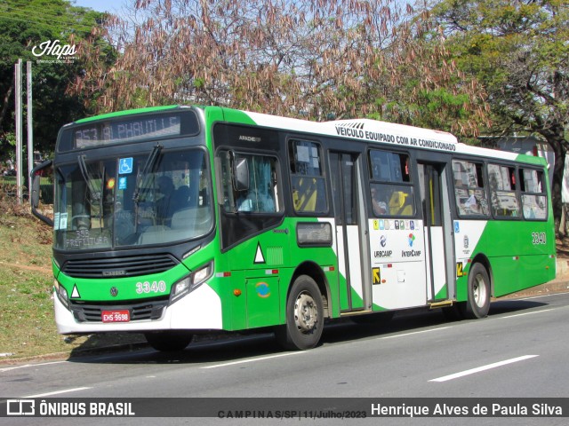 VB Transportes e Turismo 3340 na cidade de Campinas, São Paulo, Brasil, por Henrique Alves de Paula Silva. ID da foto: 11300030.