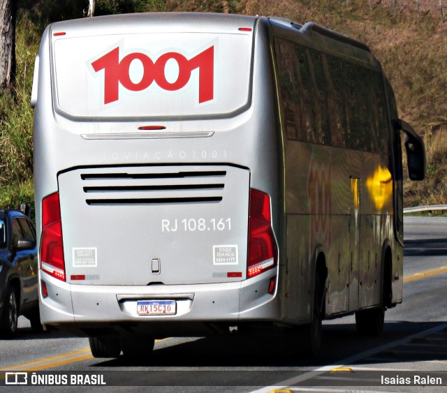 Auto Viação 1001 RJ 108.161 na cidade de Santos Dumont, Minas Gerais, Brasil, por Isaias Ralen. Número da foto: #11299206.