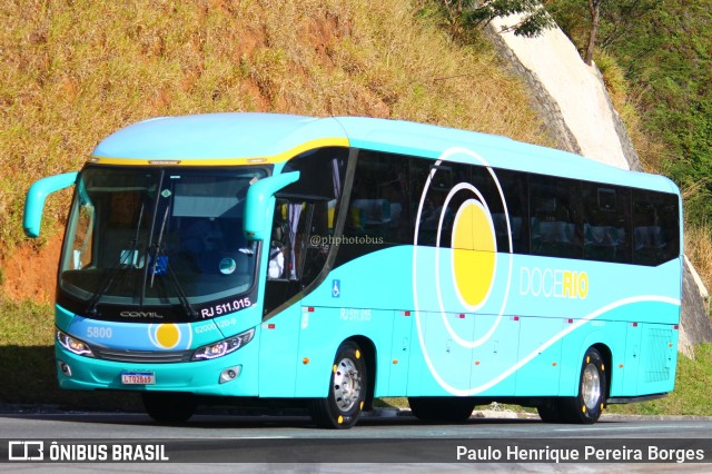 Doce Rio Fretamento e Turismo 5800 na cidade de Piraí, Rio de Janeiro, Brasil, por Paulo Henrique Pereira Borges. Número da foto: #11298248.
