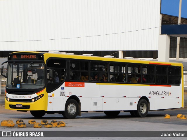 Viação Araguarina 3194 na cidade de Goiânia, Goiás, Brasil, por João Victor. ID da foto: 11297949.