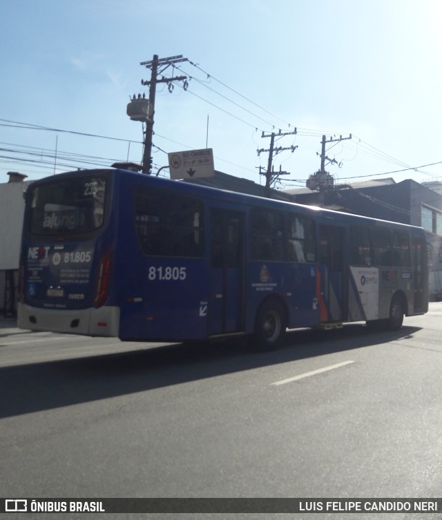 Next Mobilidade - ABC Sistema de Transporte 81.805 na cidade de São Paulo, São Paulo, Brasil, por LUIS FELIPE CANDIDO NERI. Número da foto: #11300026.