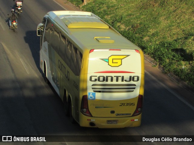 Empresa Gontijo de Transportes 21395 na cidade de Belo Horizonte, Minas Gerais, Brasil, por Douglas Célio Brandao. ID da foto: 11300172.