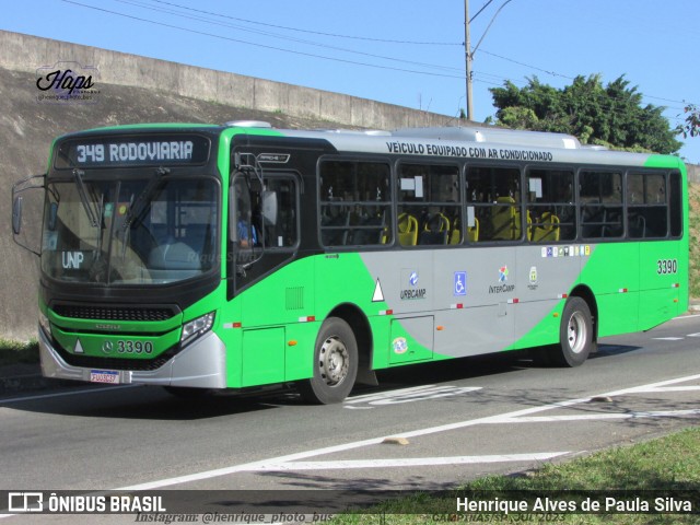 VB Transportes e Turismo 3390 na cidade de Campinas, São Paulo, Brasil, por Henrique Alves de Paula Silva. ID da foto: 11300033.